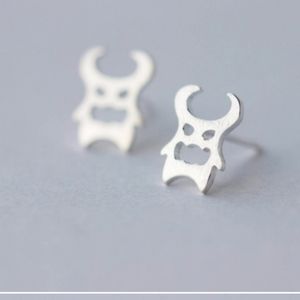 Sterling silver monster / demon earrings
